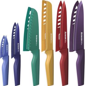 Knife Set 12 Kitchen Knives  Anti Rust Coating Stainles