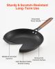 3 Piece Cast Iron Skillet Frying Pan Set 8 10 12 in Pre-Seasoned Nonstick Black