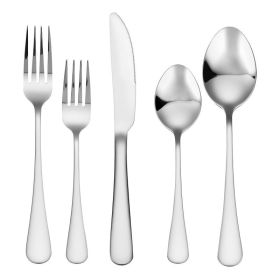 Commercial & Household 30Pcs Flatware Tableware (Color: Stainless Steel, Type: Flatware Set)