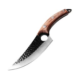 Butcher butcher for meat and bone with small scimitar(USPS Shipping) (Color: Brown, Type: Kitchen Surpplice)